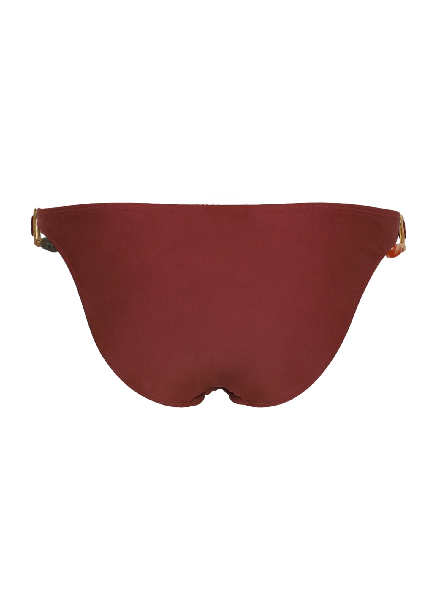 Load image into Gallery viewer, Solid Kaia Double Detail Full Bikini Bottom Brown
