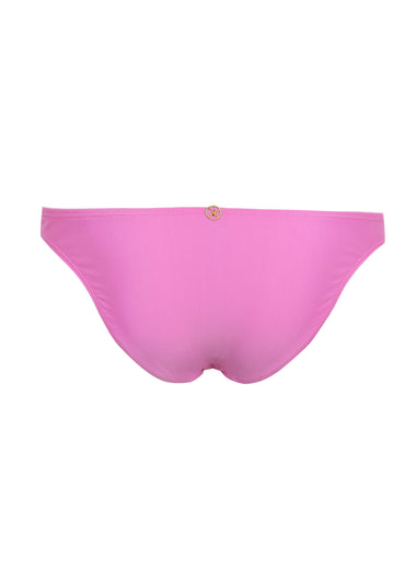 Solid Kaia Double Detail Full Bikini Bottom Pink