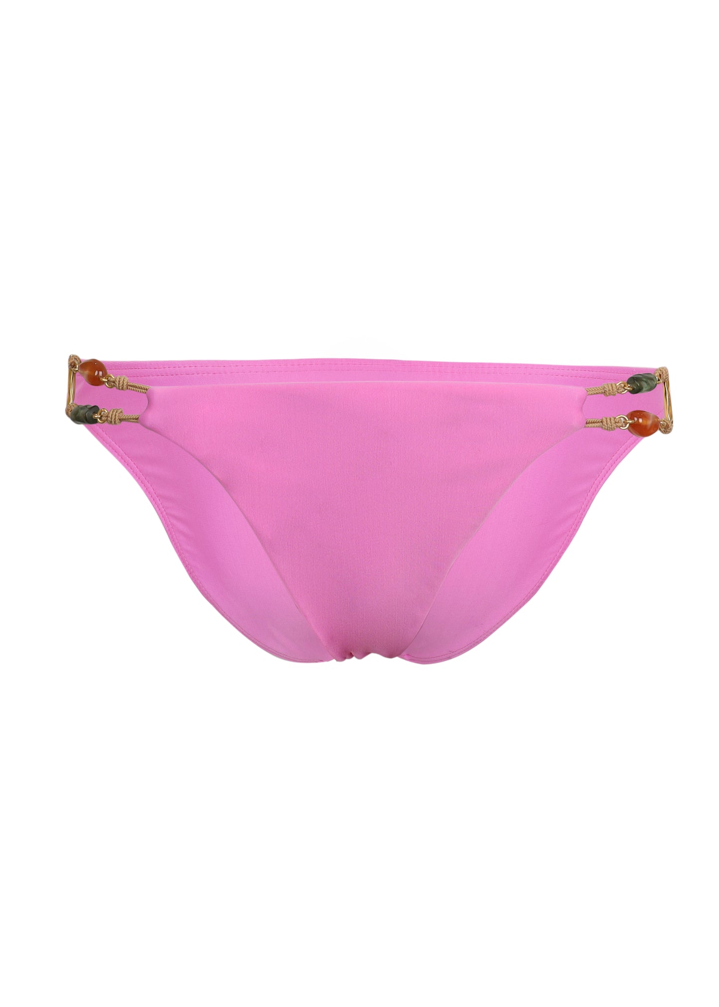 Load image into Gallery viewer, Solid Kaia Double Detail Full Bikini Bottom Pink
