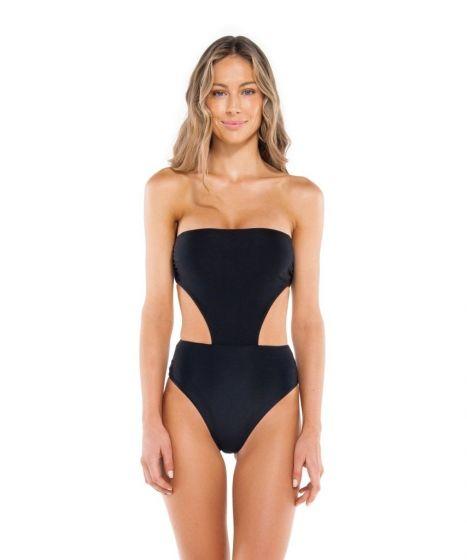 Load image into Gallery viewer, Vix Solid Maite One Piece Brazil Black
