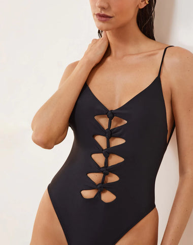 Solid Megan One Piece Black - One Piece