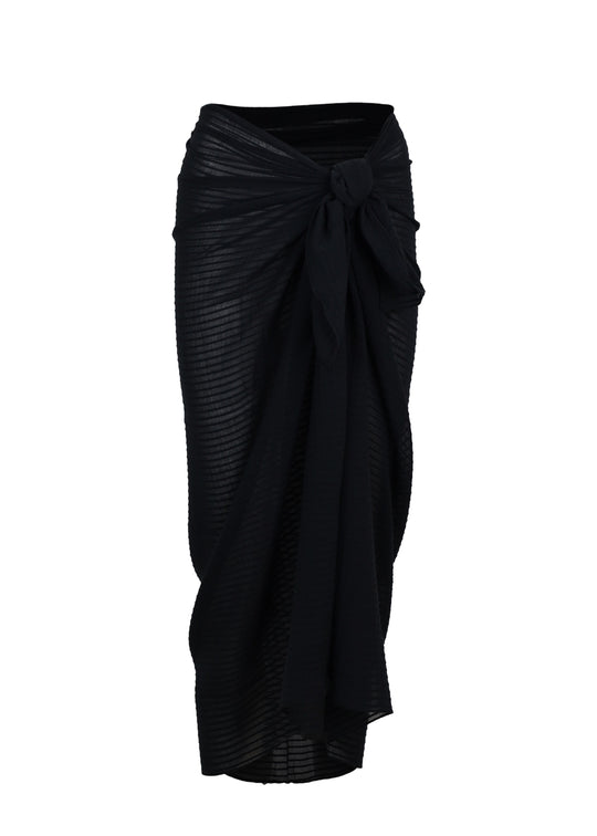 Load image into Gallery viewer, Solid Sarong Black
