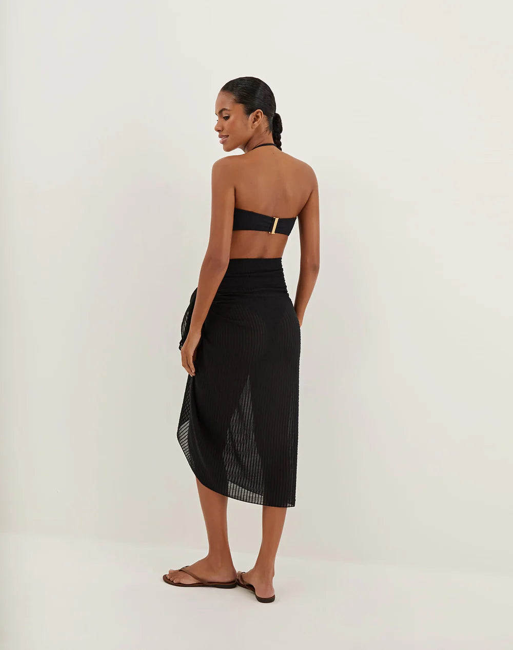 Load image into Gallery viewer, Solid Sarong Black

