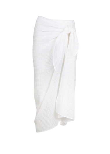 Solid Sarong White