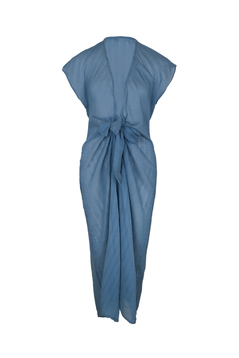 Load image into Gallery viewer, Solid Sasha Long Cover Up Bayside
