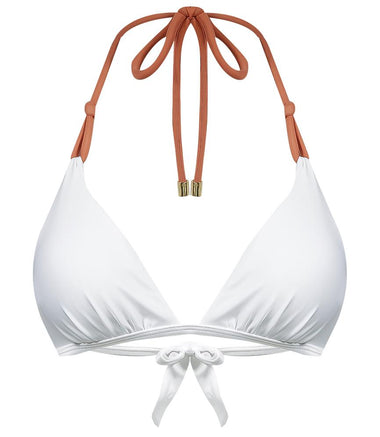 Solid Twine Bikini Top White - Bikini Top