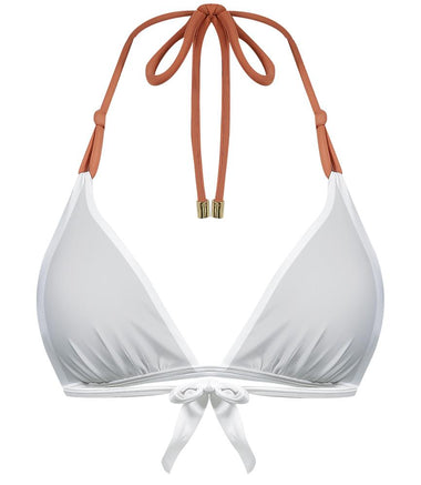 Solid Twine Bikini Top White - Bikini Top
