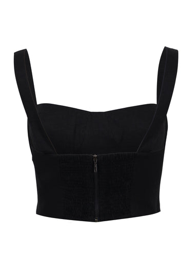 Valleta Cropped Top Black