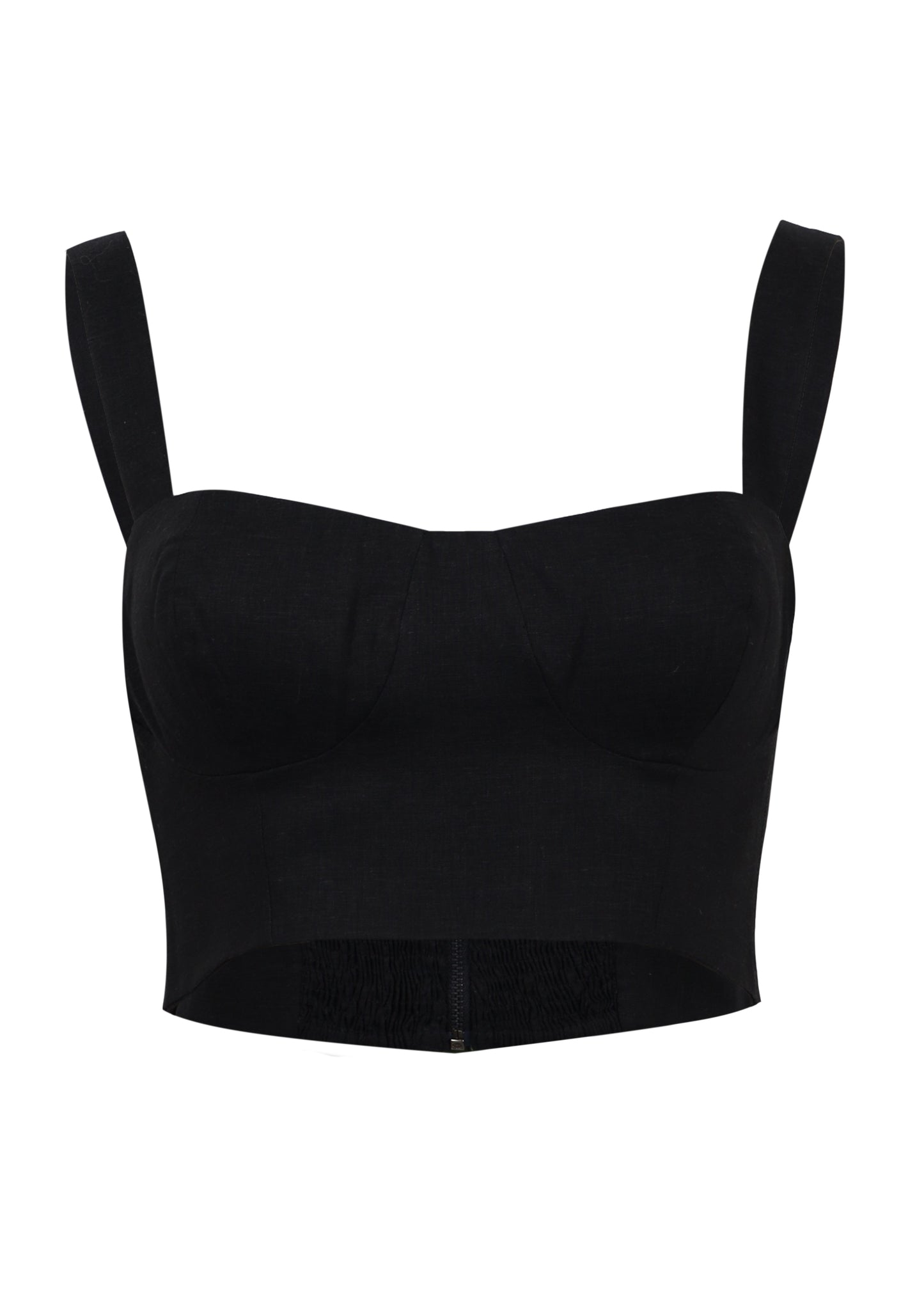 Valleta Cropped Top Black