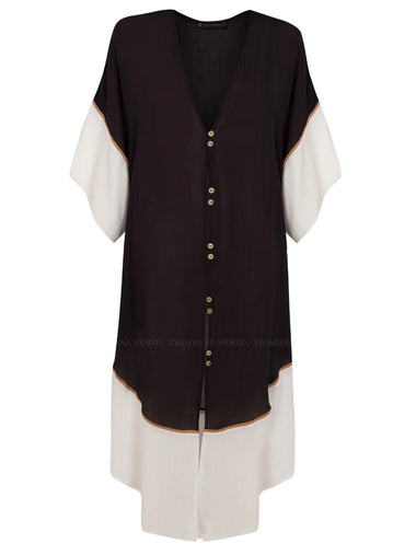 Solid Venus Kaftan Black - Kaftan