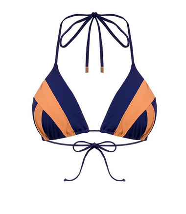Solid Wave Triangle Top - M - Bikini Top