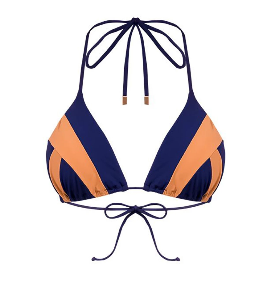 Load image into Gallery viewer, Solid Wave Triangle Top - M - Bikini Top
