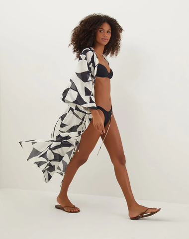 Yumi Long Kimono Cover Up - Cover Up