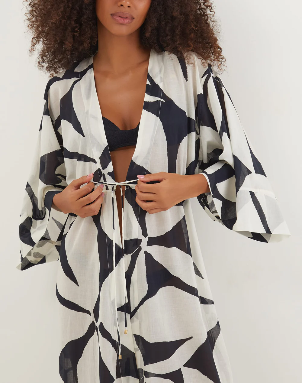 Load image into Gallery viewer, Yumi Long Kimono Cover Up - Cover Up
