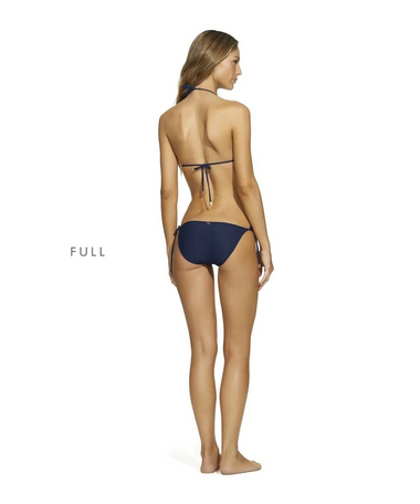 Solid Wave Tie Side Bottom Full - M - Bikini Bottom