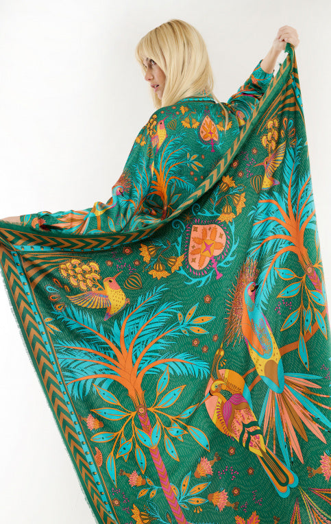 Load image into Gallery viewer, Magic India Scarf Vert - Scarf
