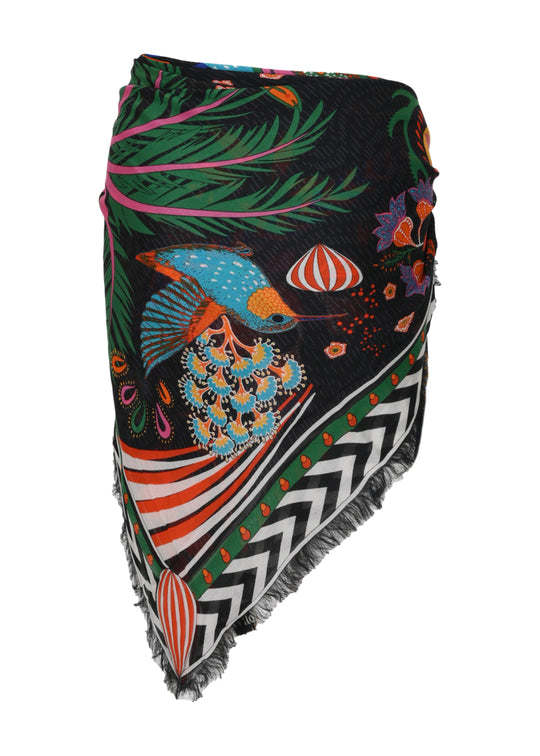 Load image into Gallery viewer, Magic India Scarf Noir - Scarf
