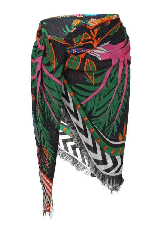Load image into Gallery viewer, Magic India Scarf Noir - Scarf
