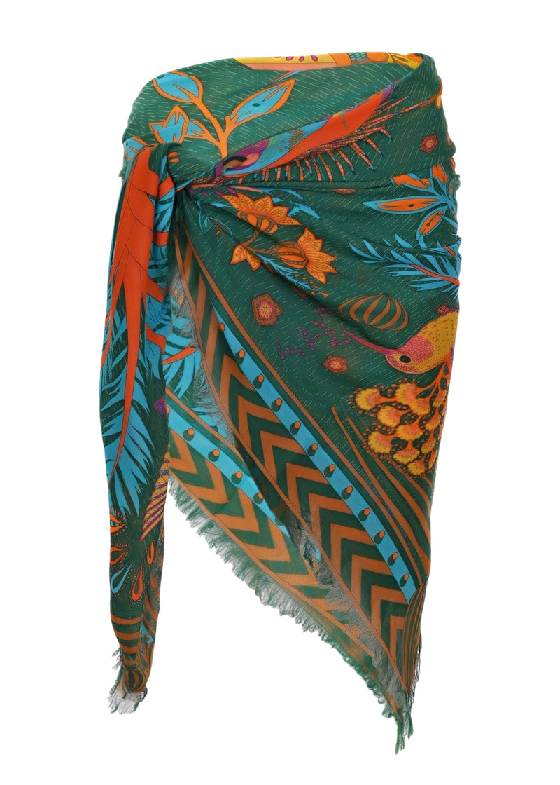 Magic India Scarf Vert