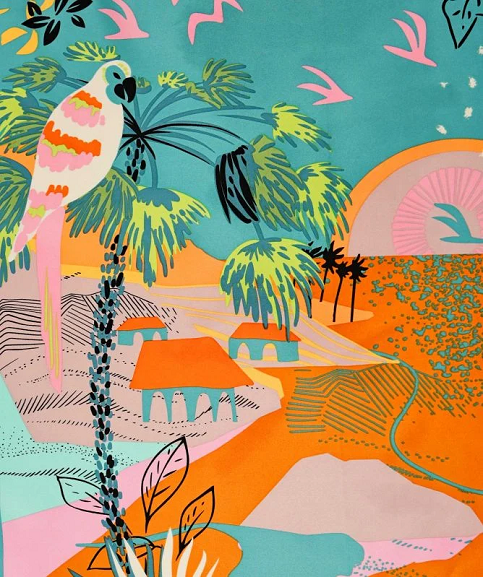 Load image into Gallery viewer, Vacanze Scarf Orange - Scarf
