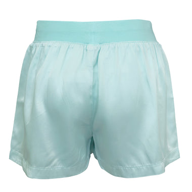 Women Satin Short Aqua - Shorts