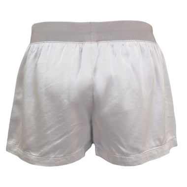 Women Satin Short Dark Silver - Shorts