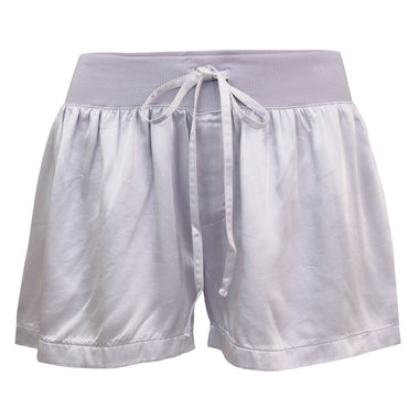 Women Satin Short Lavender - Shorts