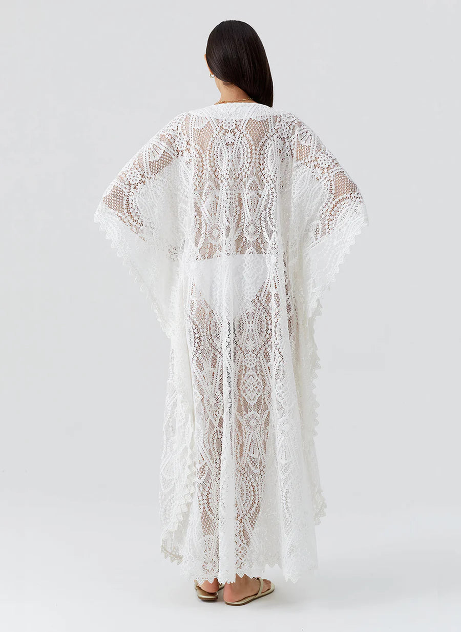 Load image into Gallery viewer, Yasin Cover Up White
