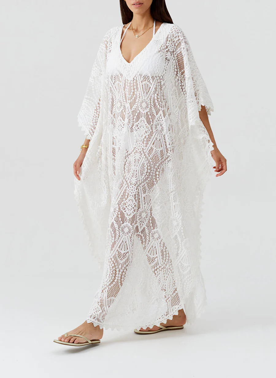 Load image into Gallery viewer, Yasin Cover Up White
