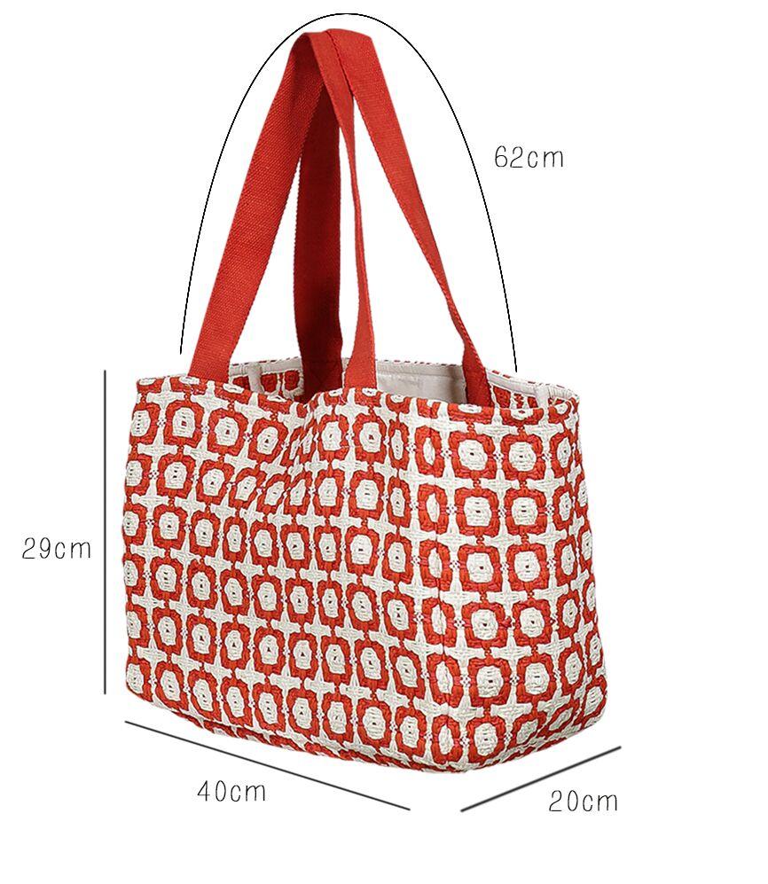 Load image into Gallery viewer, Red Tote Beach Bag
