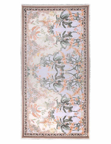 Printed Cotton Pareo Blue Floral - Sarong