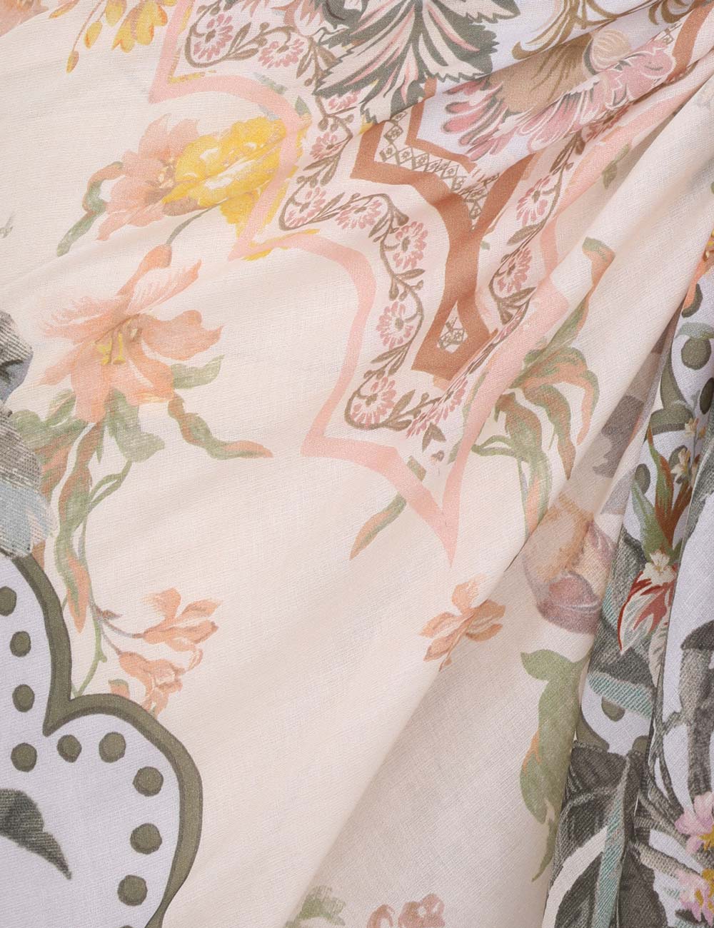 Load image into Gallery viewer, Printed Cotton Pareo Blue Floral - Sarong
