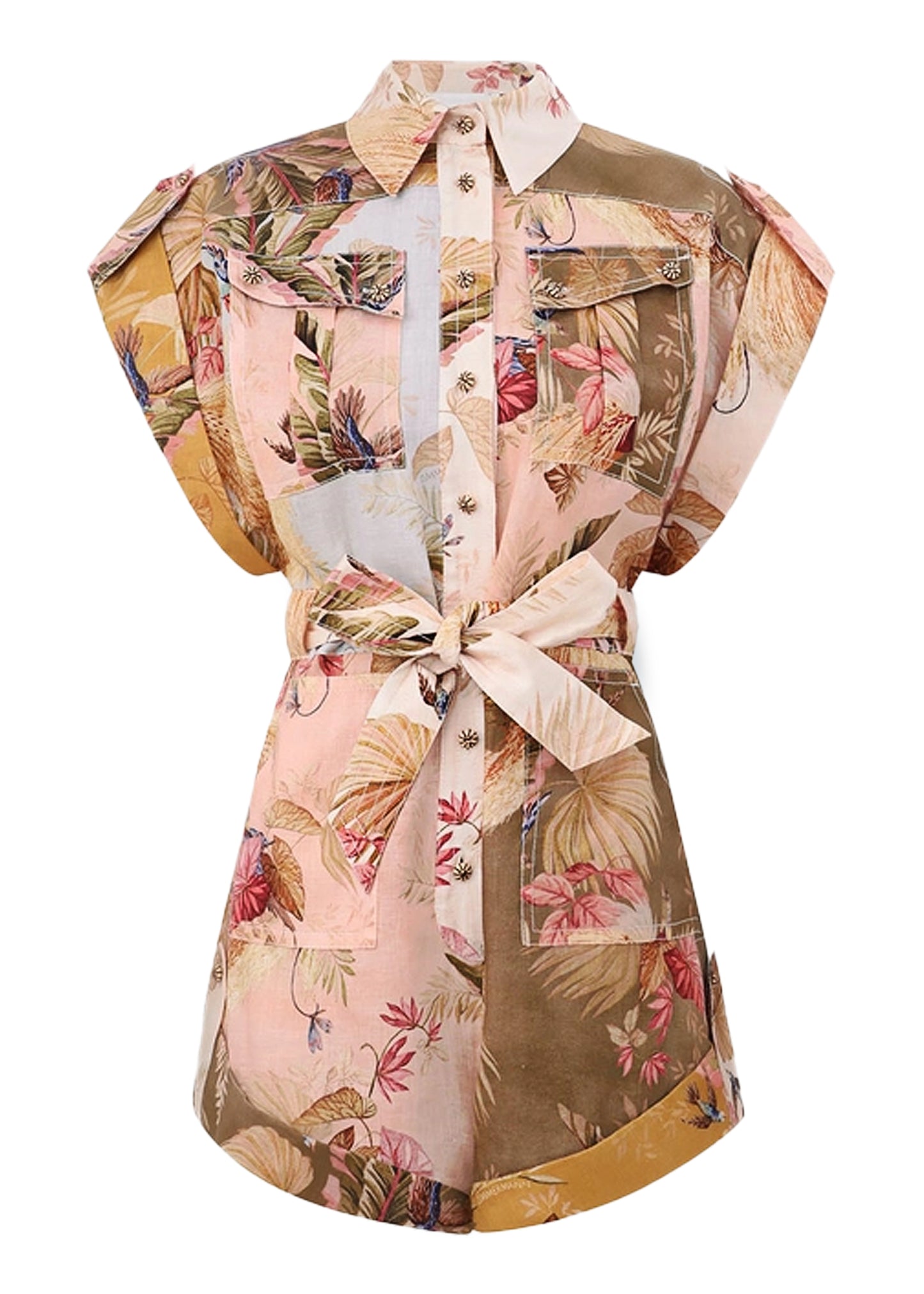 Load image into Gallery viewer, Ascension Cuffed Playsuit Spliced
