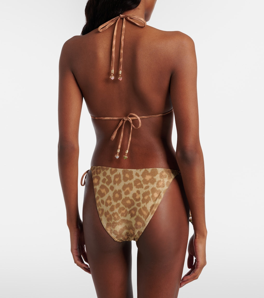 Load image into Gallery viewer, Awaken Metallic Triangle Bikini in Spliced

