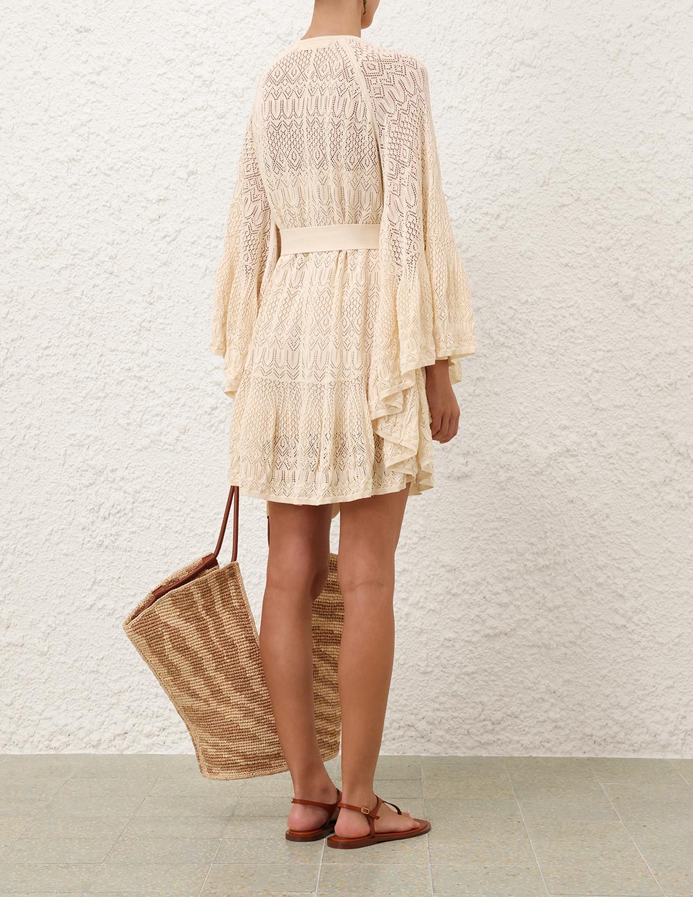 Load image into Gallery viewer, Coco Pointella Lace Dress Cream
