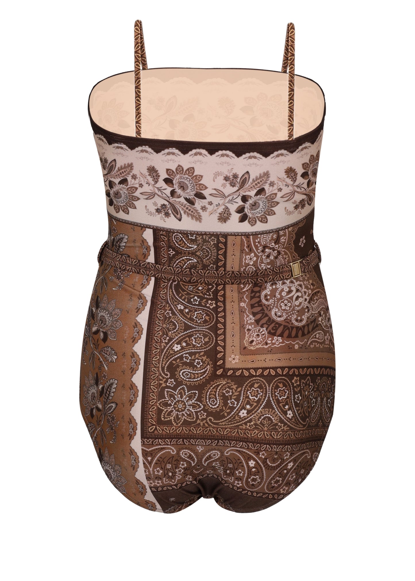 Load image into Gallery viewer, Lucky Bandeau One Piece Chocolate Bandana
