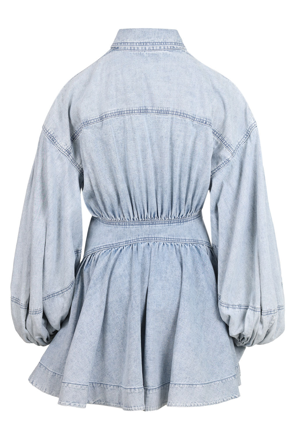 Load image into Gallery viewer, Rebellion Denim Wrap Mini Dress
