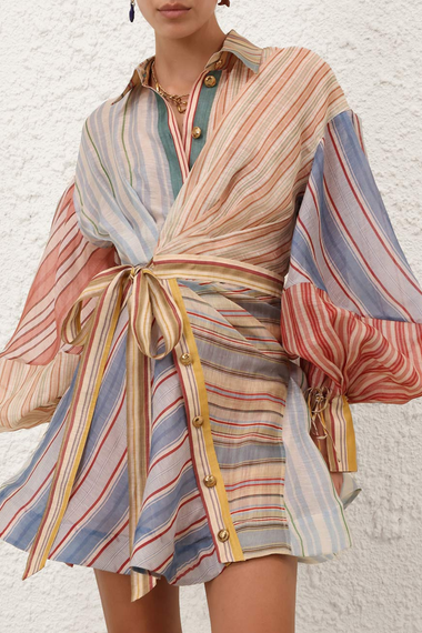 Rebellion Striped Mini Dress