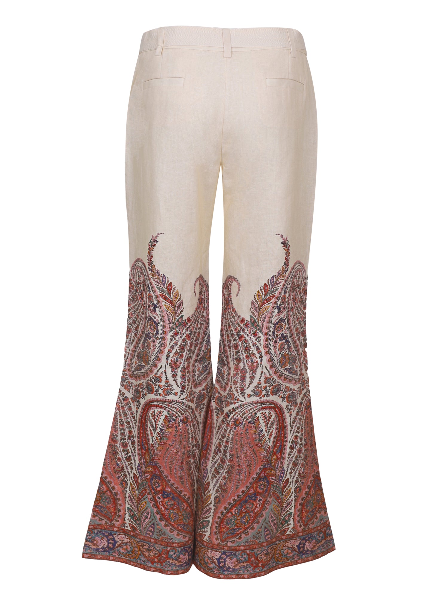 Load image into Gallery viewer, Rhiannon Flare Pant Cream Paisley
