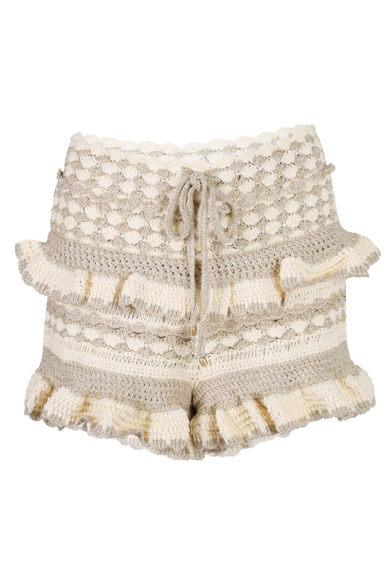 Wanderlust Shorts Metallic Gold/Cream