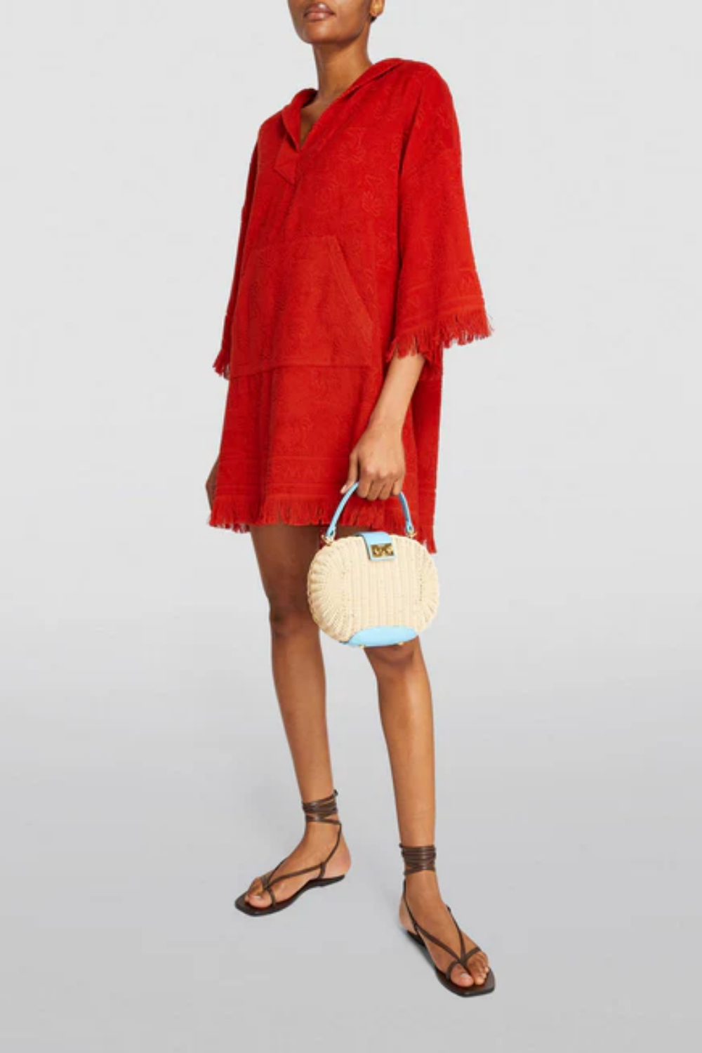 Load image into Gallery viewer, Alight Towelling Dress Red
