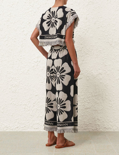 Halliday Towelling Crop Top - Top