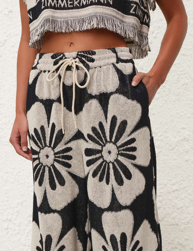 Halliday Towelling Crop Top - Top