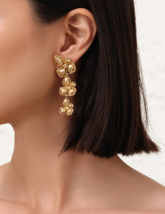 Load image into Gallery viewer, Bloom Large Dangles Earrings - Earrings
