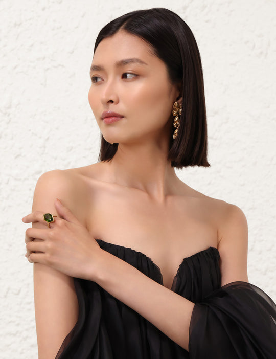 Load image into Gallery viewer, Bloom Large Dangles Earrings - Earrings
