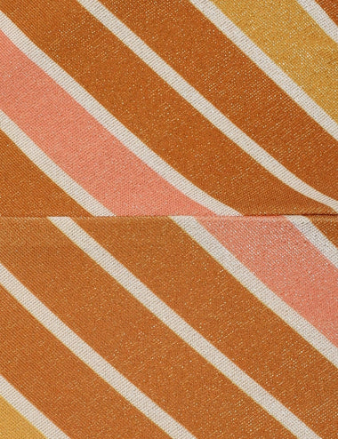 Lexi Metallic Scarf Tie One Piece Caramel - One Piece