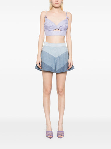 Tallow Chevron Denim Short - Short