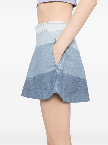Tallow Chevron Denim Short - Short