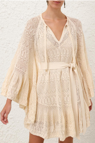 Coco Pointella Lace Dress Cream