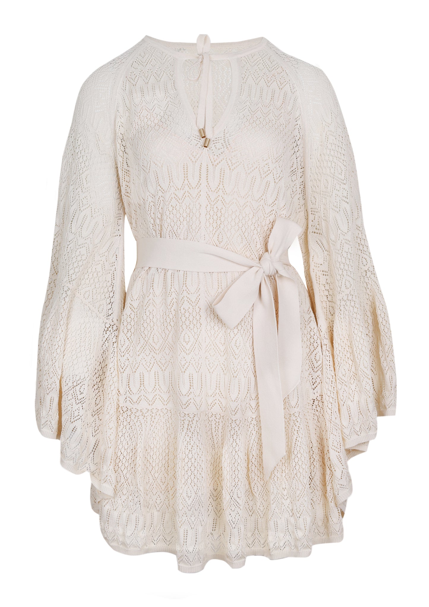 Load image into Gallery viewer, Coco Pointella Lace Dress Cream
